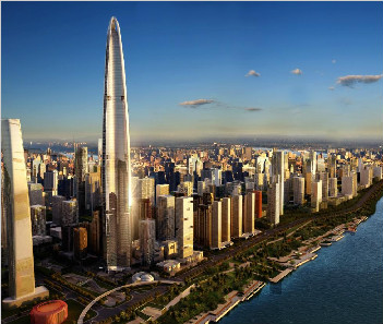 年终再添力作 江河幕墙中标“中国第一高楼”636米武汉绿地中心